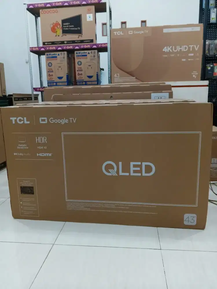 TCL 43 inch Qled google Tv WiFi YouTube Netflix
