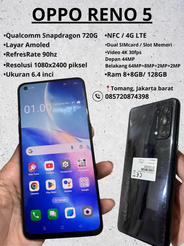 Oppo Reno 5 Snapdrahon720G | Nego Loc Jakbar