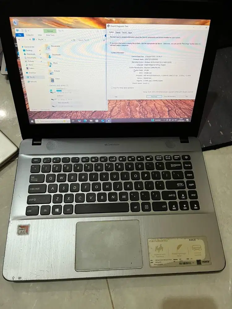 Laptop ASUS VivoBook X441B – AMD A6, 14”