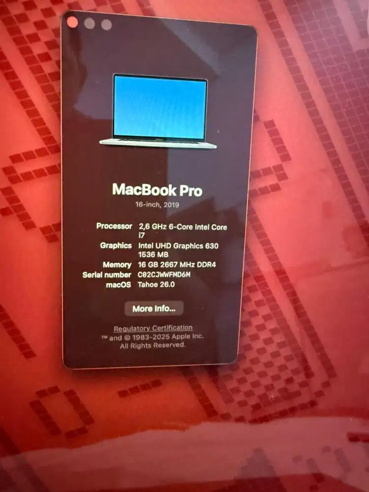 Macbook Pro 16 inchi ibox