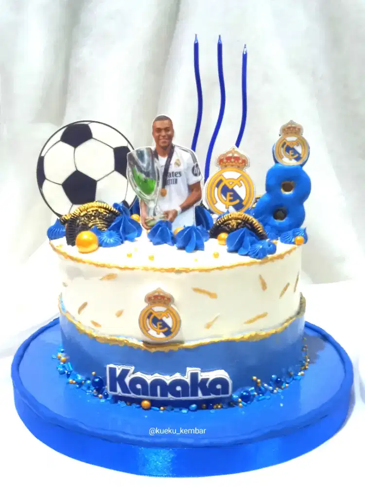 Kue ulang tahun real madrid Mbappe