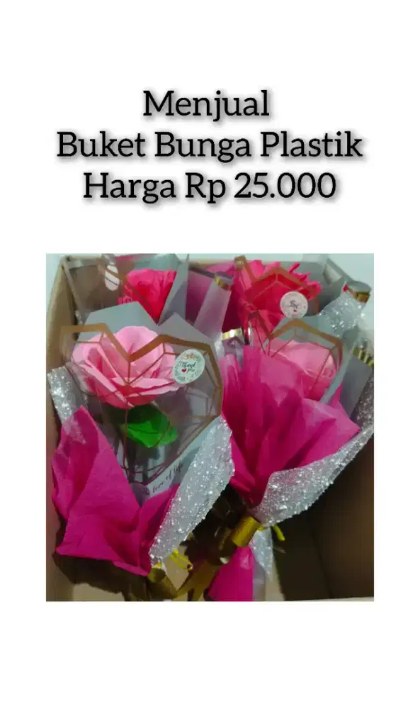 Buket bunga plastik