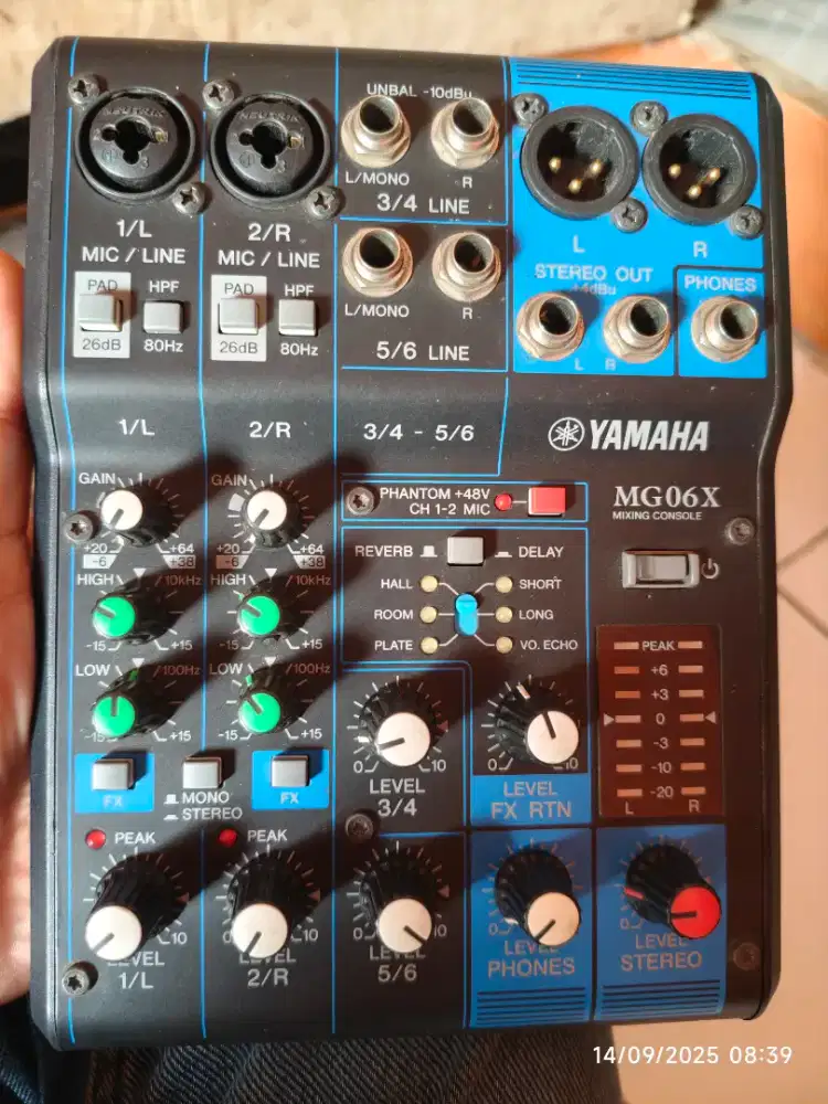 mixer yamaha mg06 original 100% made in malaysia