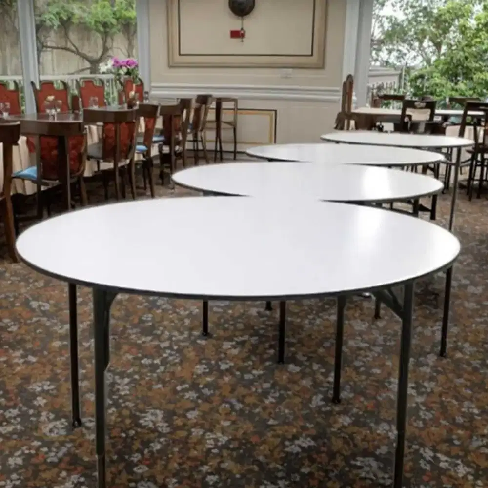 Meja Makan Bulat D180/75 Meja Hotel