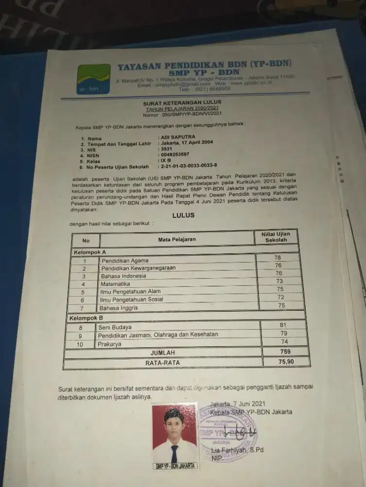 Lagi nyari kerjaan ijasah smp