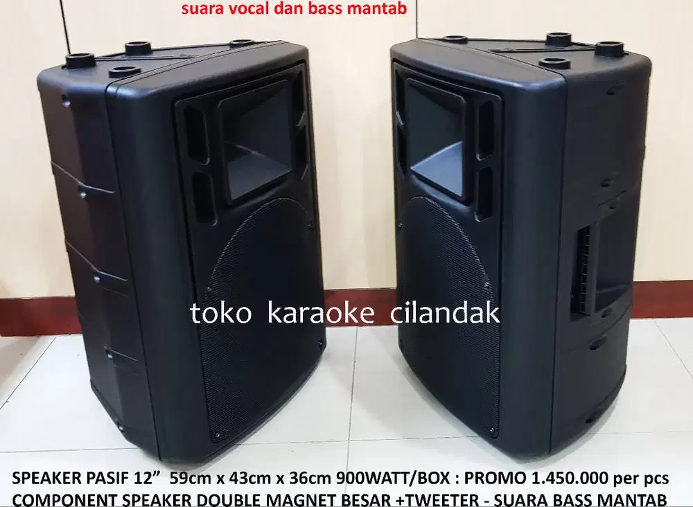 SPEAKER PASIF 12  COCOK UNTUK KARAOKE RESTORAN CAFE SENAM MASJID MUSHO