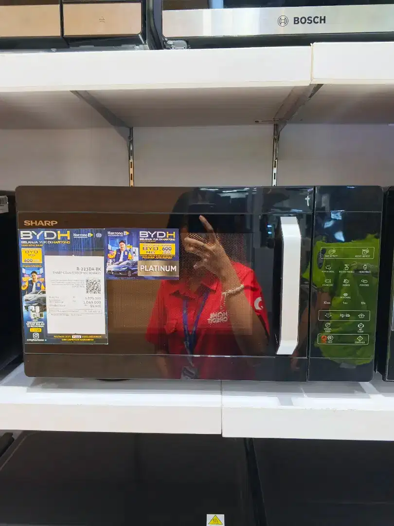 Jual Sharp Countertop Microwave R-223DA-BK New