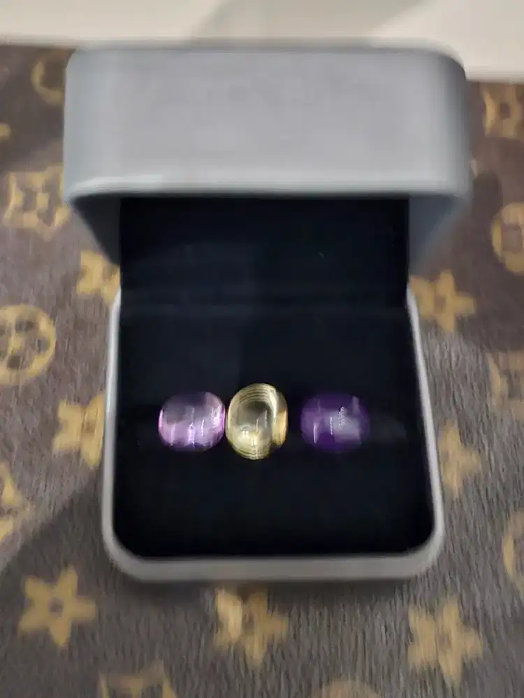 Batu natural losestone Citrin , Kecubung ametys