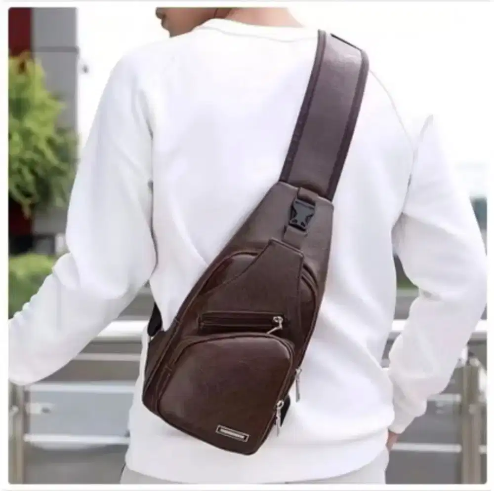 waist bag kulit cowok