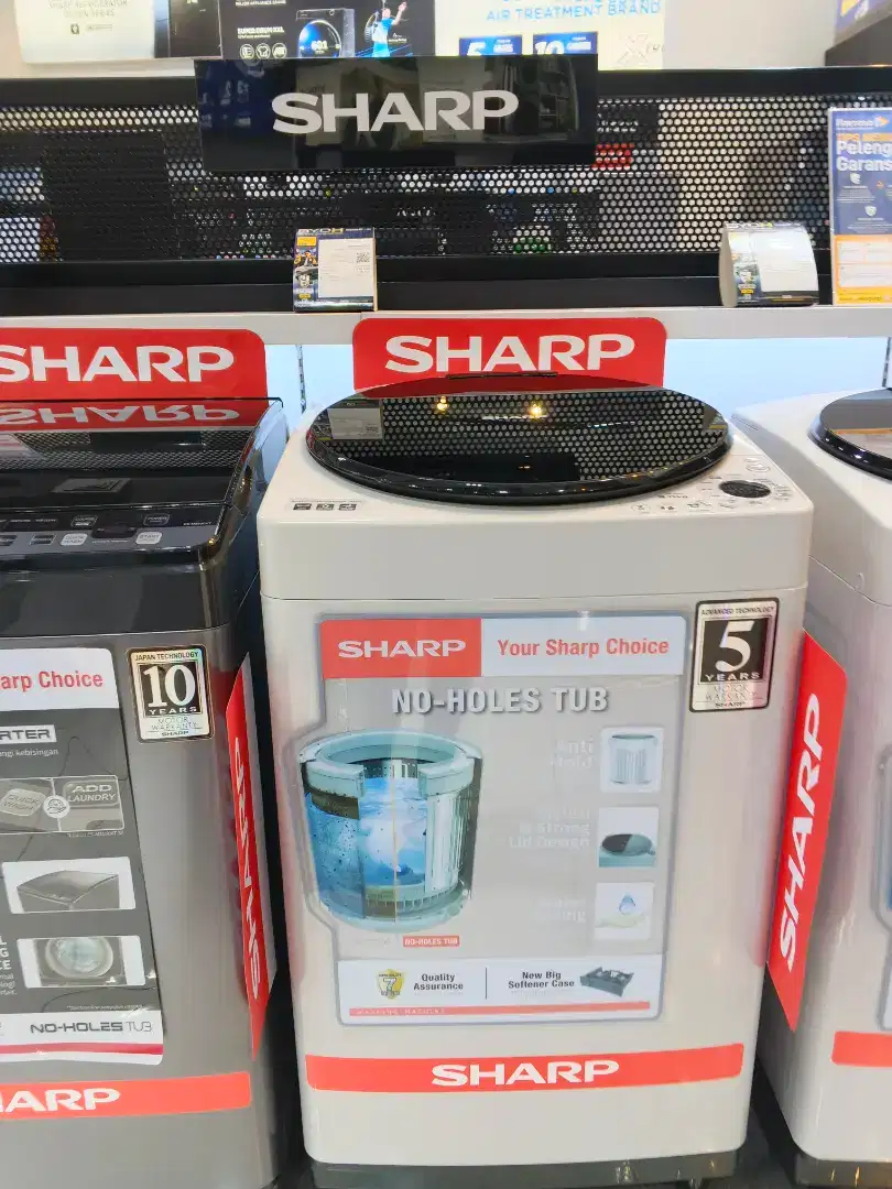 Jual Sharp Top Loading Washer ESM909TGG