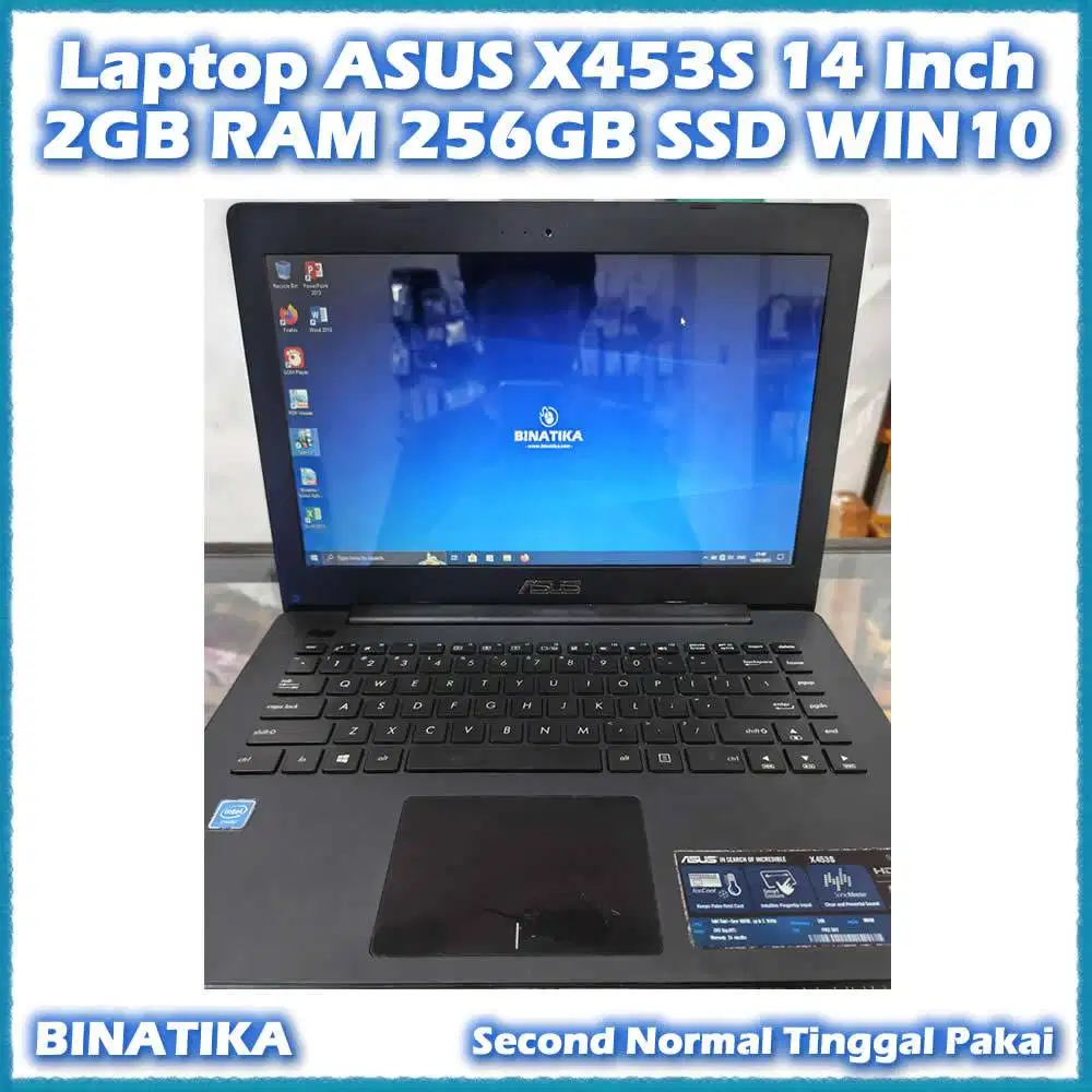 Laptop ASUS X453S 14 Inch 2GB RAM 256GB SSD WIN10 64Bit Tinggal Pakai