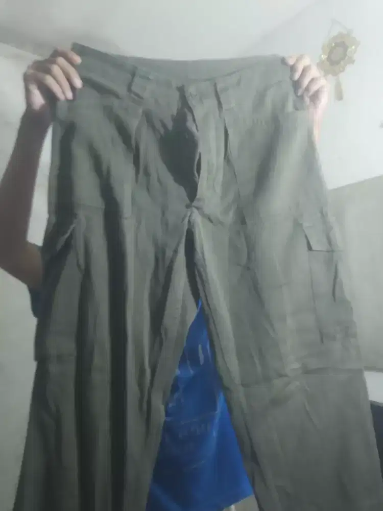 celana cargo dewasa hijau army uk 34@ ciampea bogor