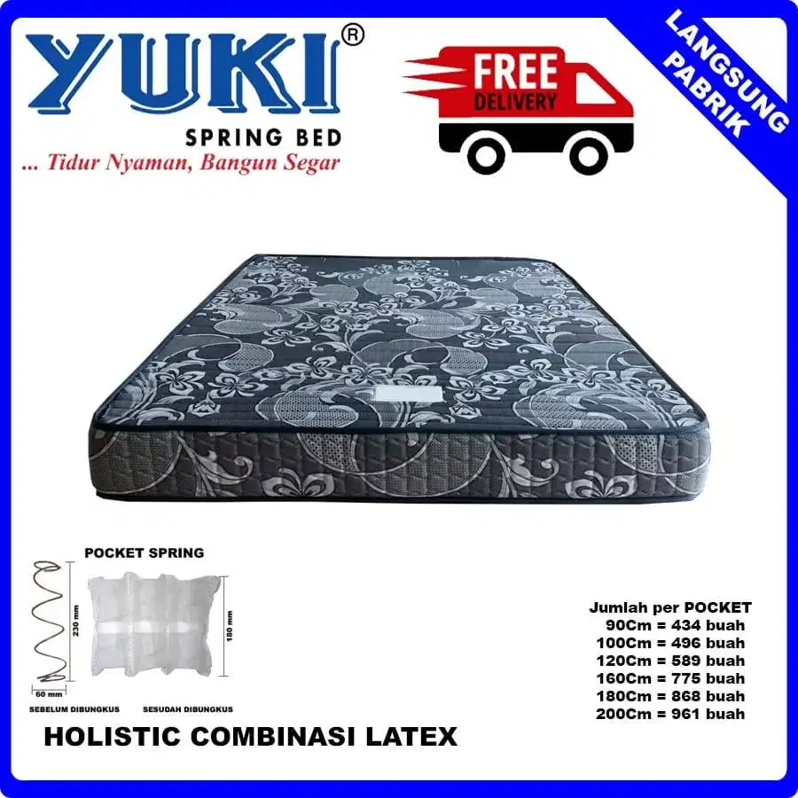 Promo Terbatas Matras Kesehatan Per Pocket Kombinasi Latex 180 x 200