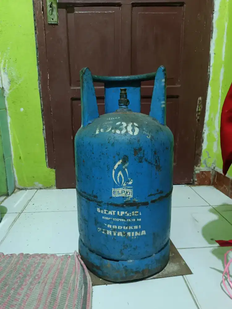 Tabung Gas 12 kg 12kg blue gaz bagus
