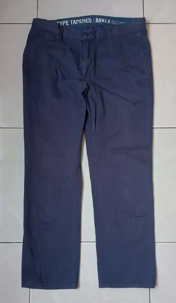 celana biru type tapered ori size 33/34