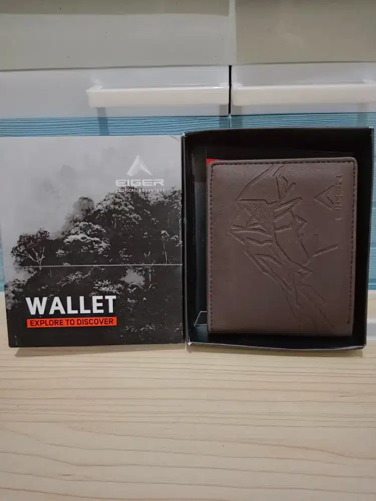 100rb BARU-Promo Dompet Eiger 100% Original Warna Coklat Include Box