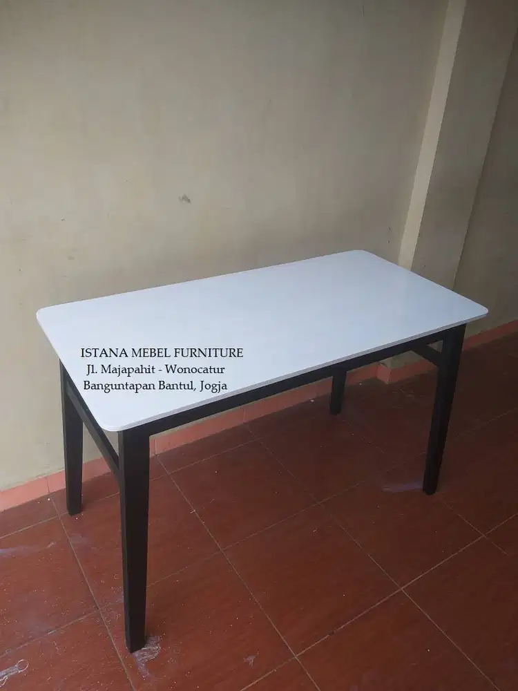 Meja Kerja Kantor Komputer Belajar Tulis Kost Kekinian Kayu Mahoni #TP