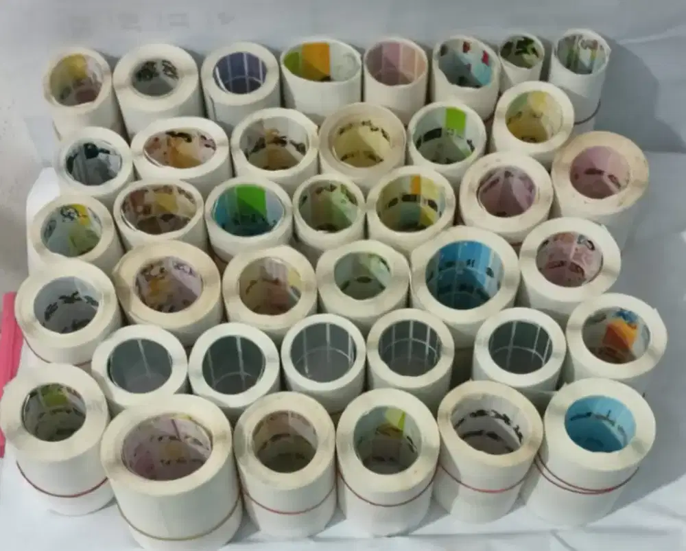 Dijual sticker nama waterproof roll kosong