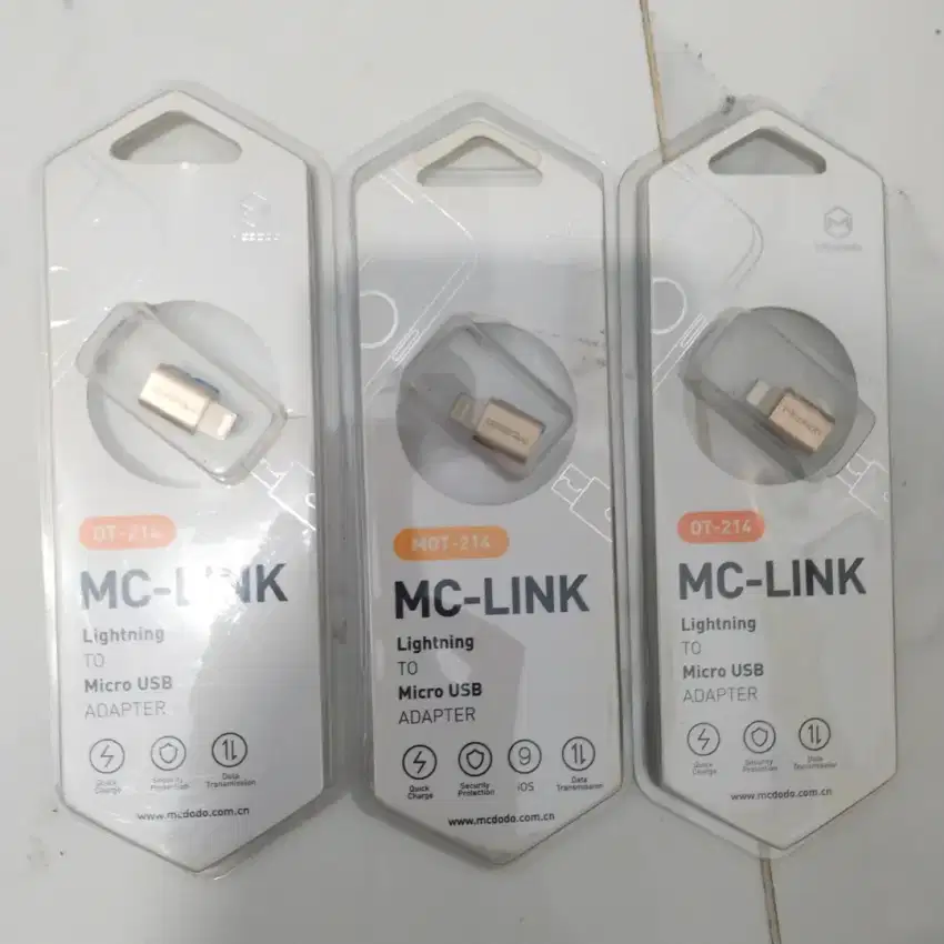 LIGHTNING  TO MICRO USB ADAPTER OT-214 MC-LINK