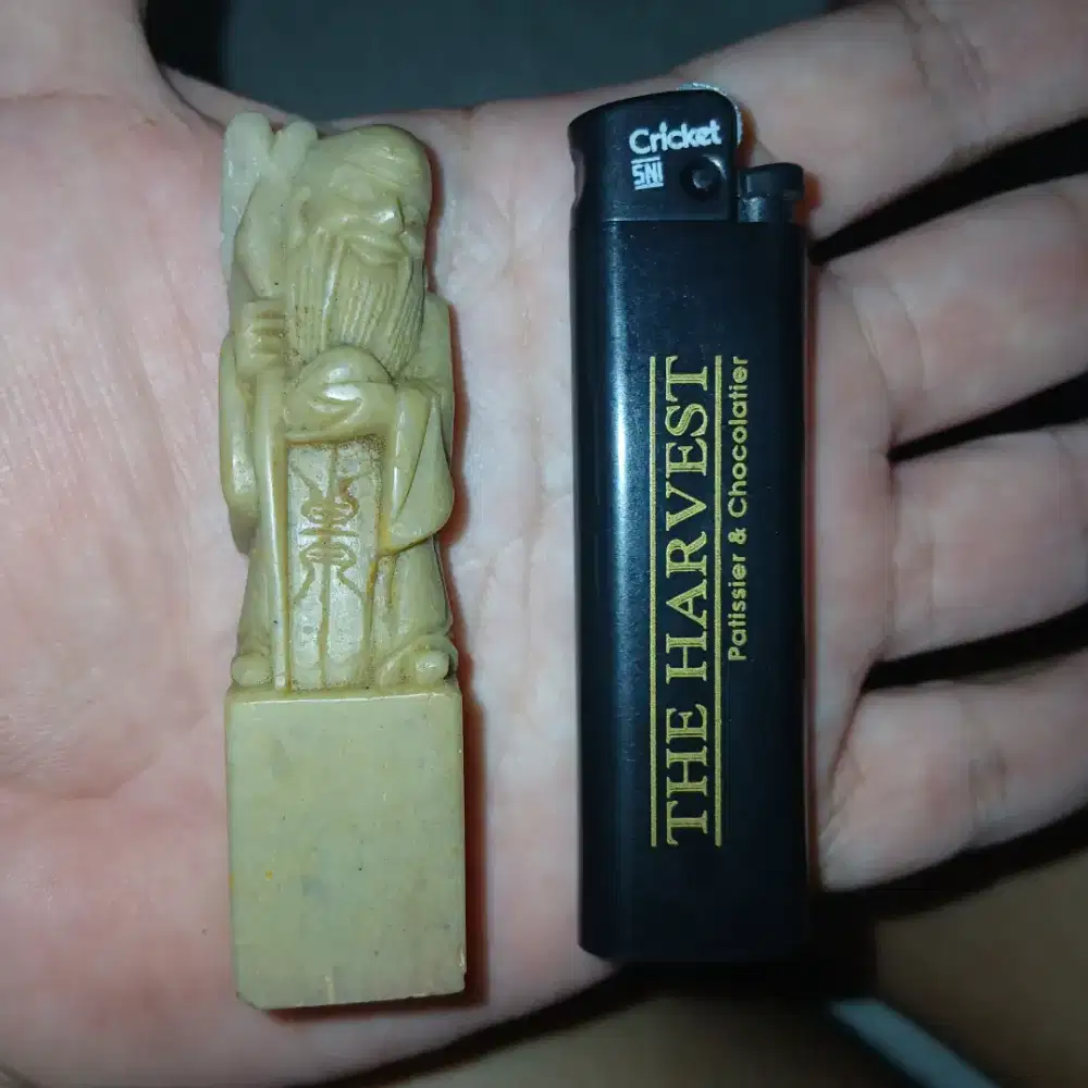 Stempel batu giok antik kuno