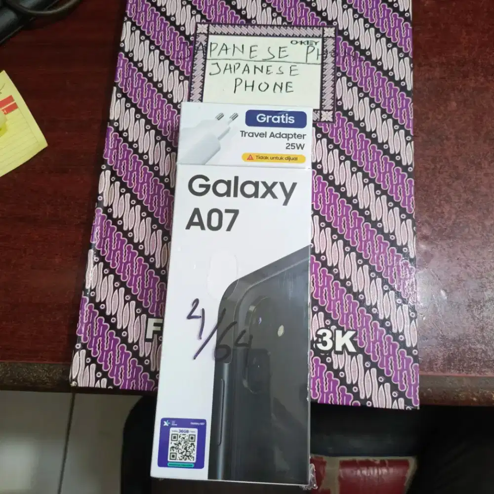 Samsung A07 4/64 +adaptor new resmi