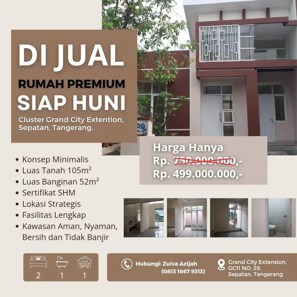DIJUAL Rumah Sepatan tangerang MURAH 499jt