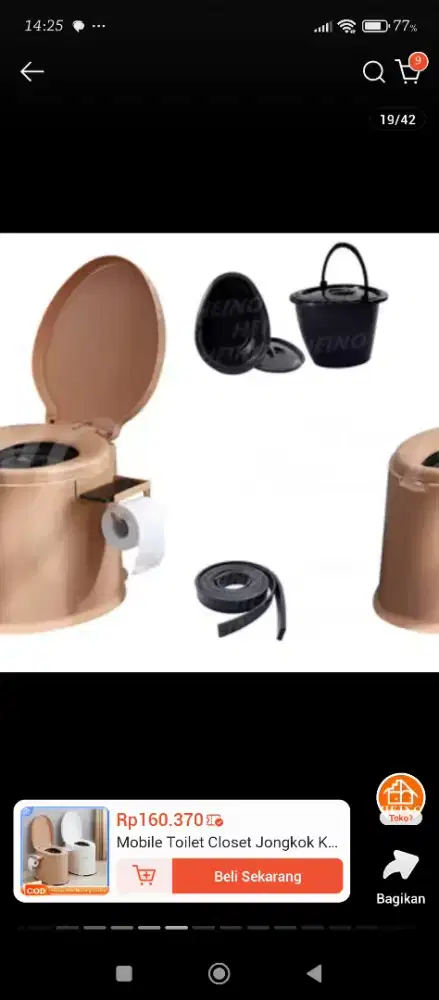 Dijual WC duduk portabel