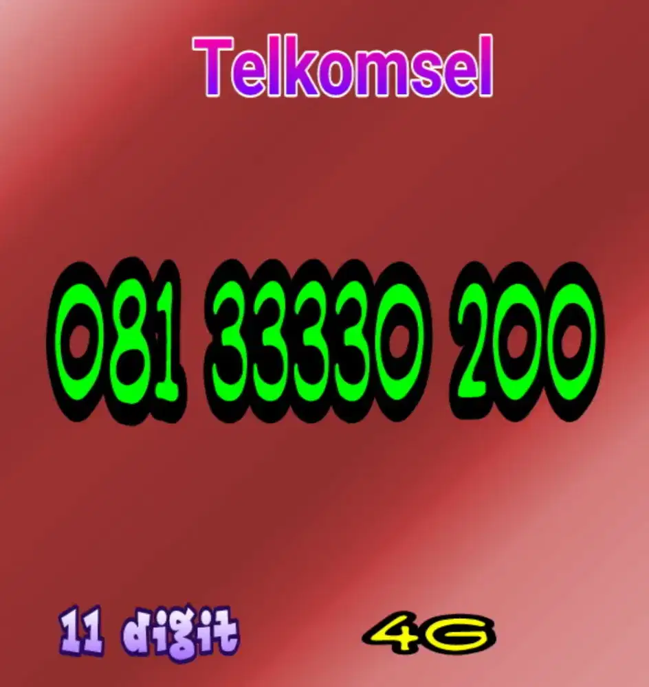 Perdana cantik simpati 11 digit muantapp rapi