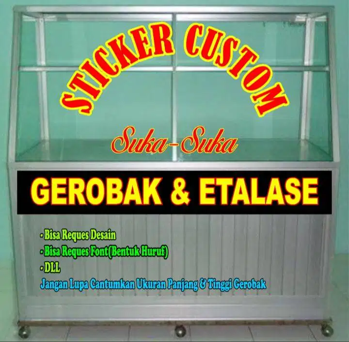 CUTTING STIKER GROBAK DAN ETALASE- BEKASI