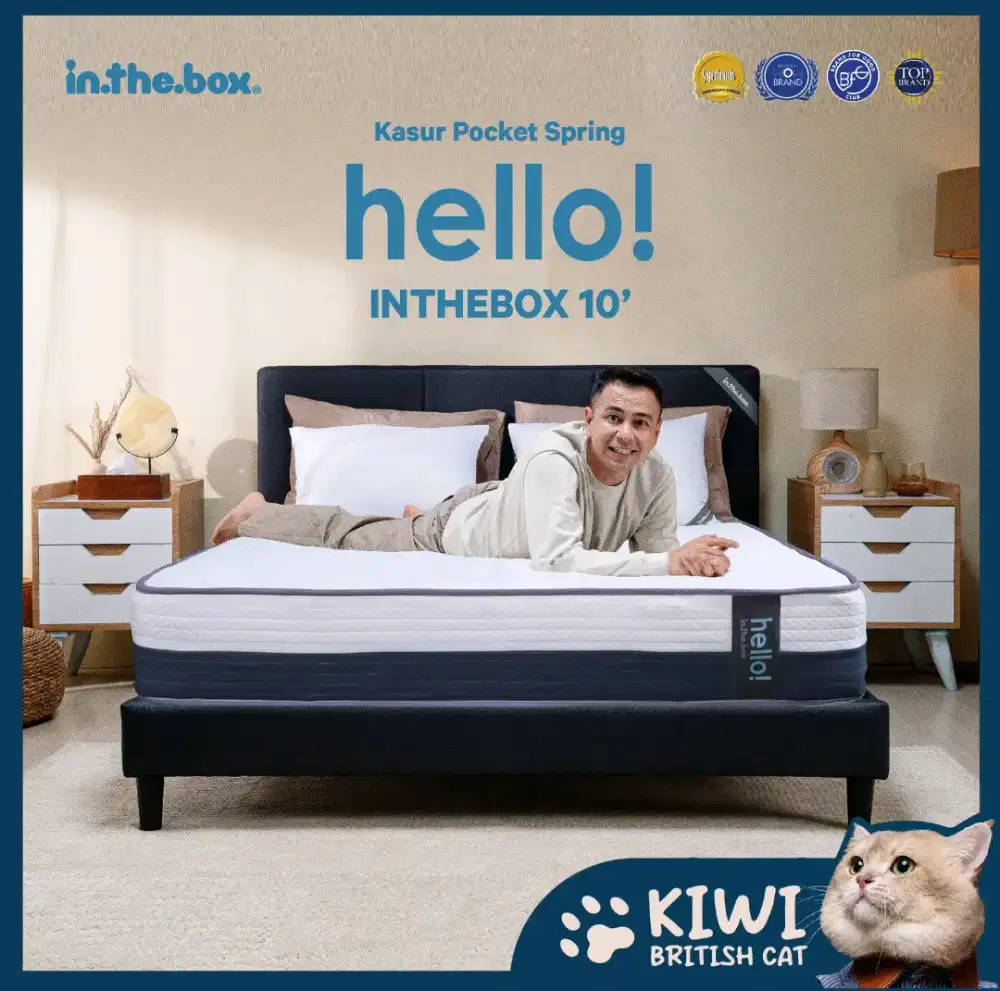 KASUR INTHEBOX 137×191 CM POCKET SPRING HELLO