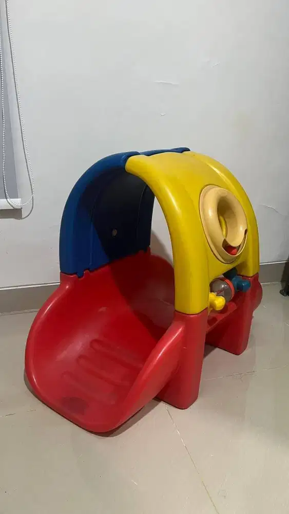 Vintage merk Liitle Tikes mainan Peek-A-Boo Tunnel Slide Climber