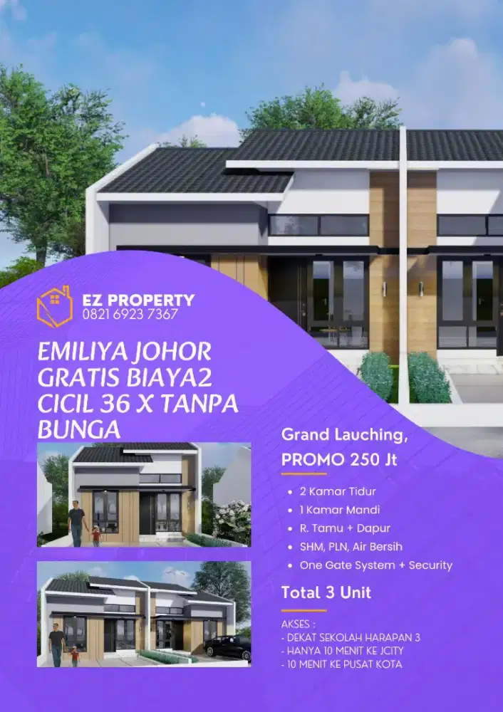 GRATIS BIAYA2 BELI RMH DIJOHOR 250 jt