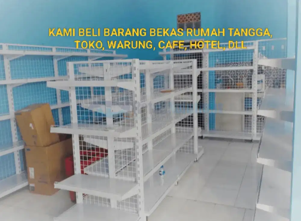 Kami Terima Beli Barang Bekas Rak toko, gondola, Lemari,  locker dll
