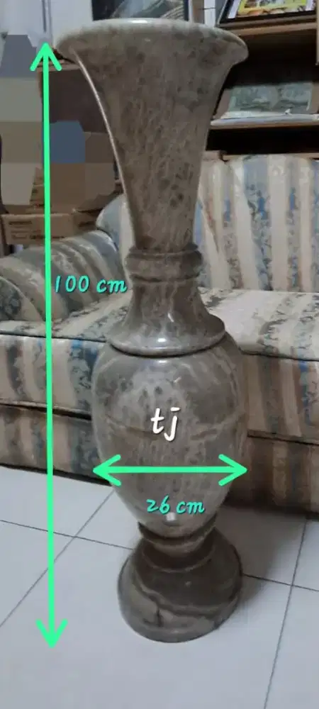 Guci marmer onyx tua