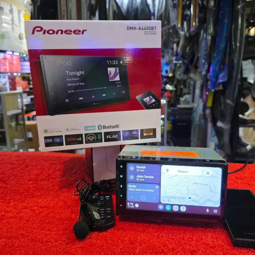 Head Unit Pioneer DMH-A4450BT Android Auto CarPlay USB Aux Bluetooth