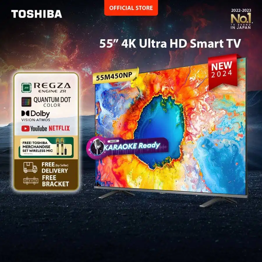 TOSHIBA TV 55M450NP QLED SMART TV 4K UHD