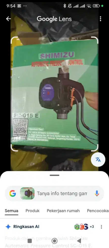 Pompa boster Shimizu