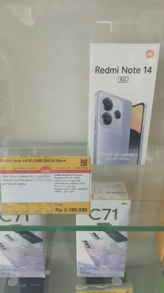Redmi note 14 5G ram 8/256