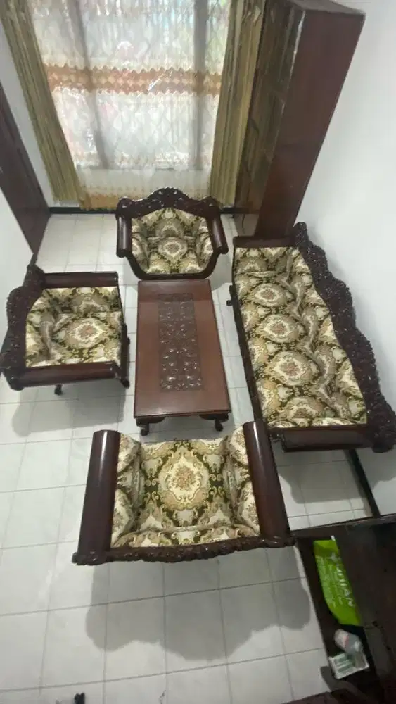 SET SOFA JATI TAMU UKIRAN JEPARA