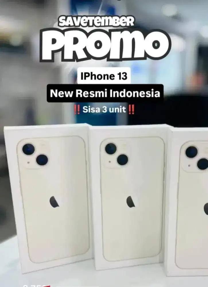 PROMO I-PHONE 13 RESMI IBOX. CICILAN#PAYLATER/KREDIVO