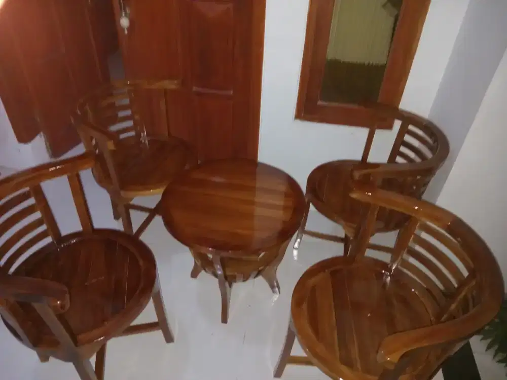 Kursi taras kayu jati