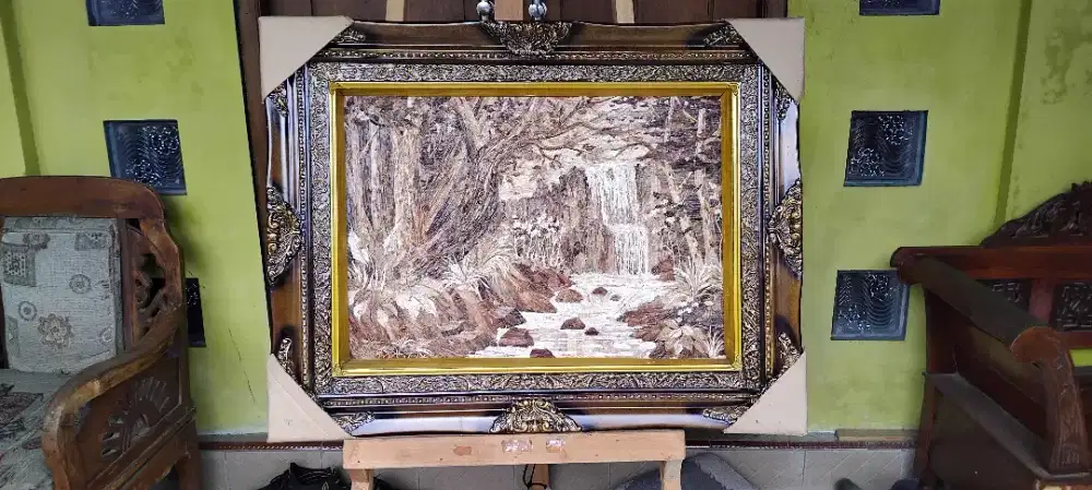 Lukisan Pelepah Pohon Pisang Estetik