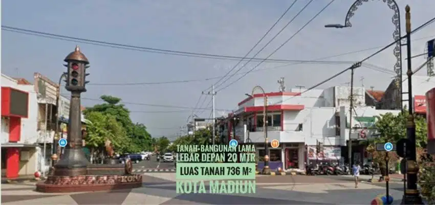 (B) Tanah+Bangunan Lama, Panglima Sudirman Kota MADIUN Mantapp