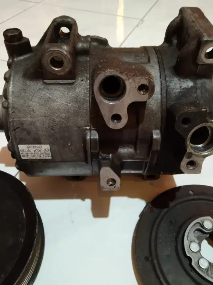 Compresor ac original bawaan harrier camry 2.4cc berikut fine belt