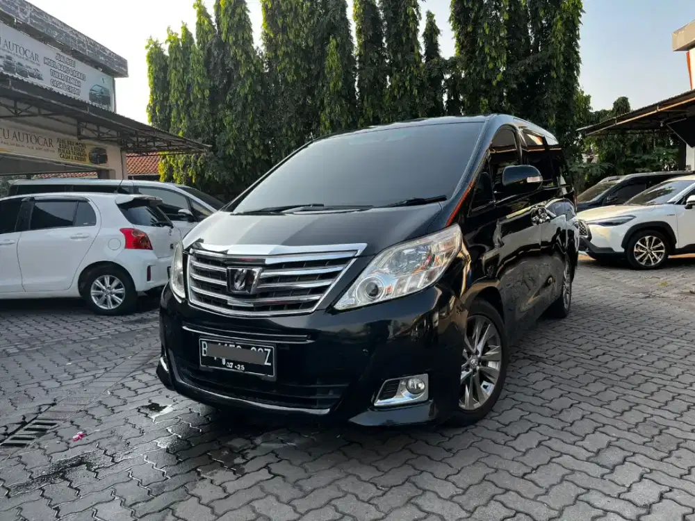 TOYOTA ALPHARD G ATPM AT 2012 BLACK EDITION ANTIK RARE ITEM !!