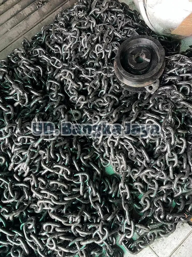 Rantai Jangkar Baja Baru 16mm Panjang 27,5 Meter Per Shackle