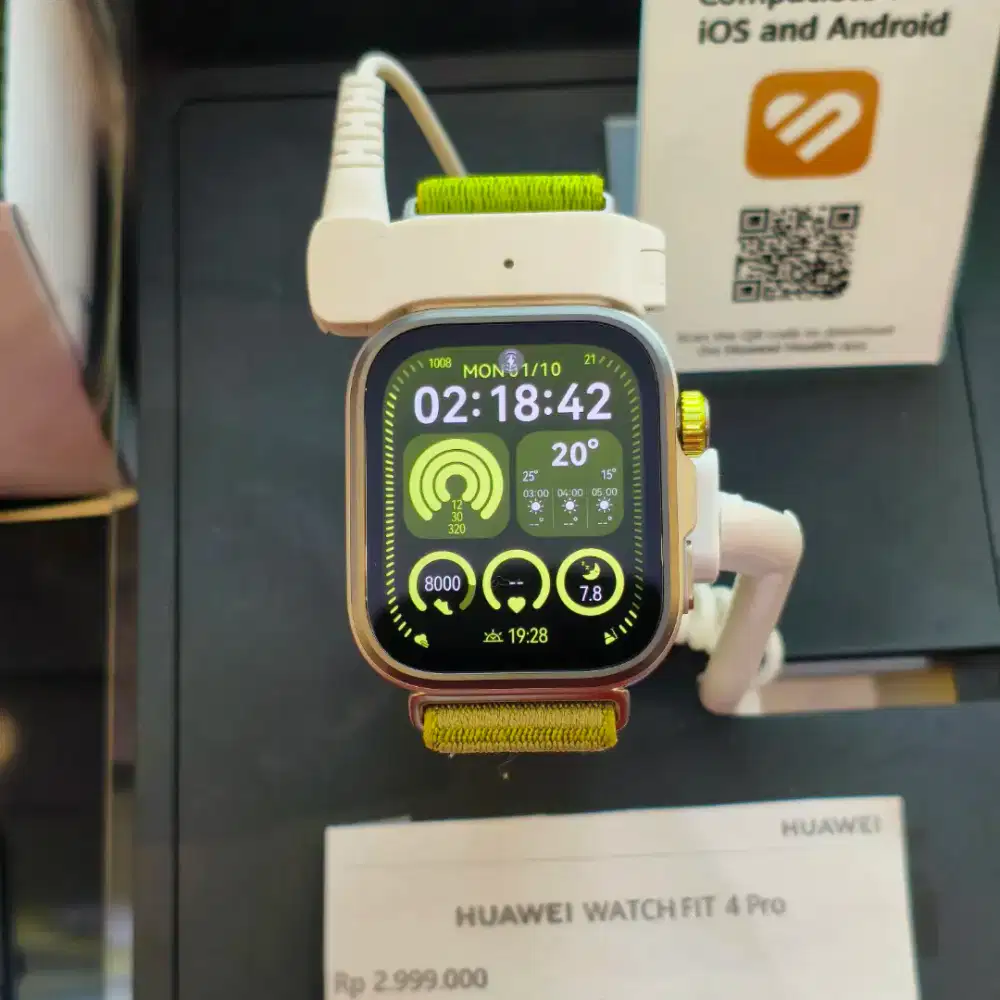[Bisa Cicilan] Huawei Watch Fit 4 Pro, Gratis 1x Cicilan