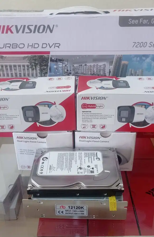 PAKET 4 CHANEL CCTV ONLINE HIKVISION