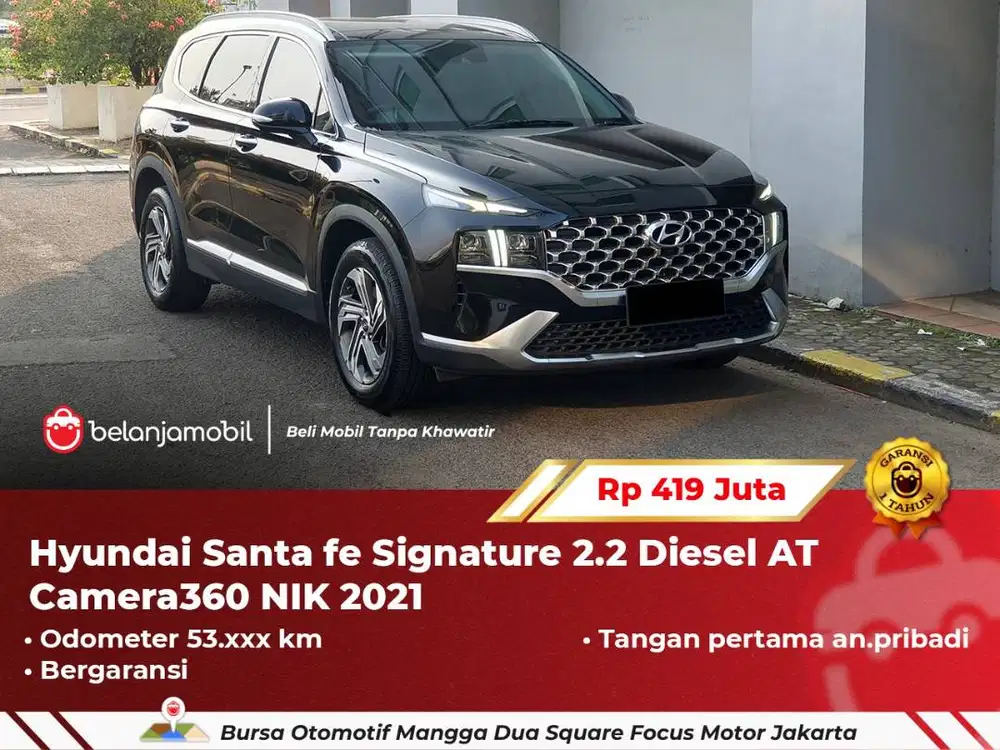 [ GARANSI 5TH ] Hyundai Santafe Santa fe Signature 2.2 Diesel 2021/202