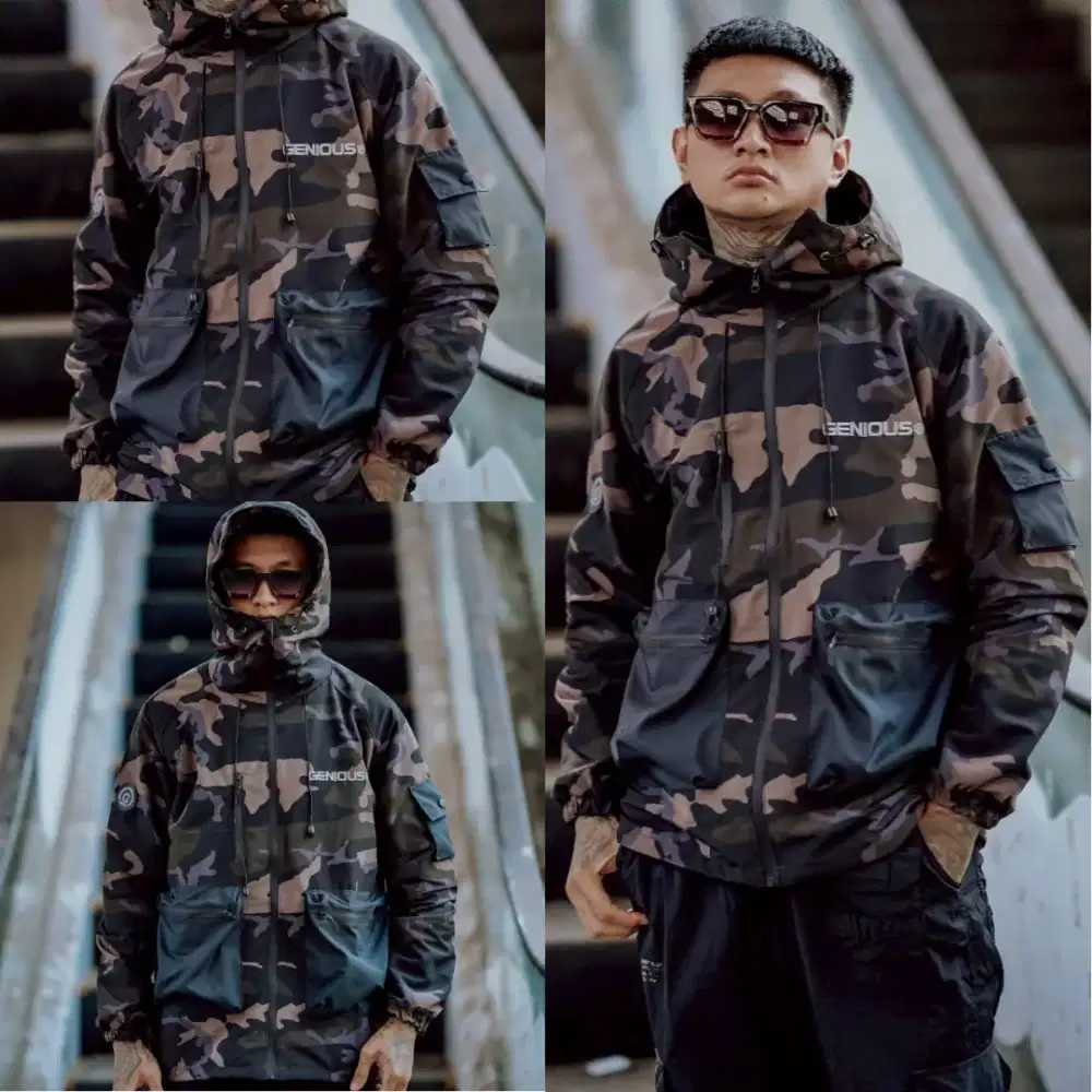 Jaket Cowok Parasut anti air Murah / Jaket Parasit Pria / Jaket Army